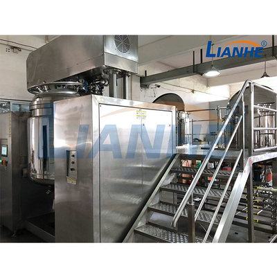 Van de de Emulgator1t Mixer van de roestvrij staal de Kosmetische Room van het de Zalfgel Vacuüm Emulgerende Machine