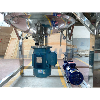 1000L de vaste Hoge Mixer die van de Scheerbeurt Vacuümemulgator Kosmetische Reactor verwarmen