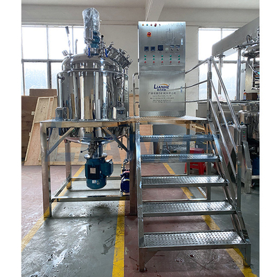 1000L de vaste Hoge Mixer die van de Scheerbeurt Vacuümemulgator Kosmetische Reactor verwarmen