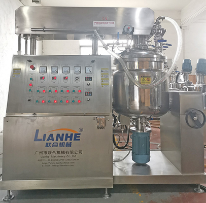 100L de kosmetische Vacuümzalf die van de het Lichaamslotion van de Homogenisatormixer Machine maken
