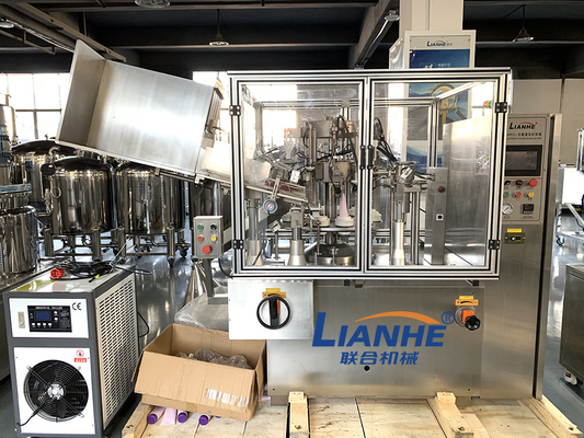 De plastic Zalf die van de Aluminiumbuis en het Verzegelen Machine Hoge Nauwkeurigheid vullen