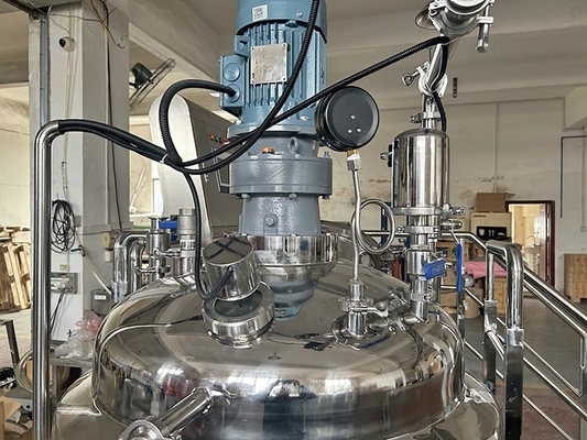300L vacuümemulgator Mixer Aangepaste het Mengen zich en het Verwarmen Tank met Debietmeter