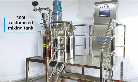 300L de vacuümoplossing die van de het Antigeenreagens van de Emulgatormixer Machine het Verwarmen tank maken