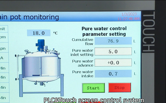 300L de vacuümoplossing die van de het Antigeenreagens van de Emulgatormixer Machine het Verwarmen tank maken