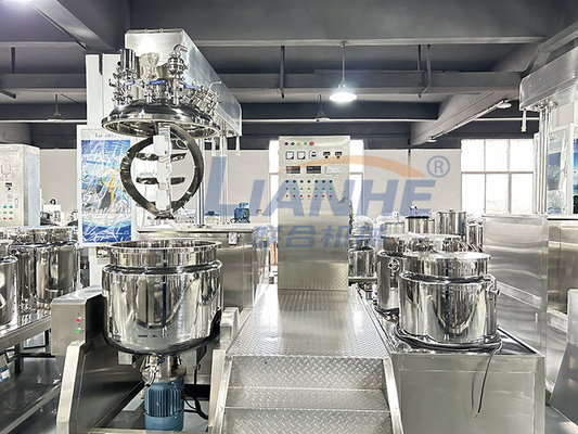 200L de hydraulische Opheffende Kosmetische Vacuüm Emulgerende Machine van de Homogenisatormixer