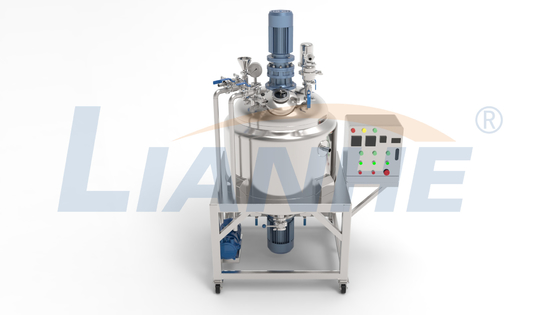 200L verzegelde Dekkings Vacuümhomogenisator die het Verwarmen emulgerende Machine mengen