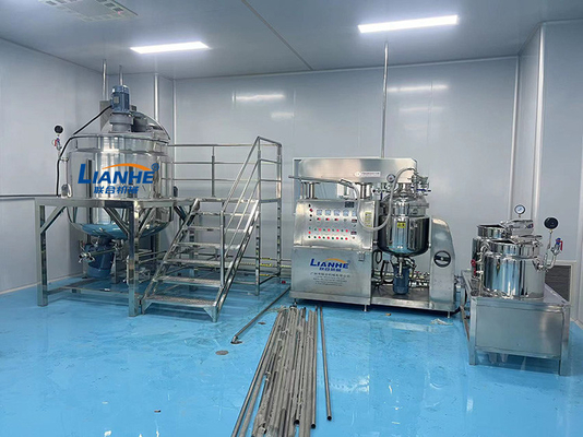 Van de de Shampoo de Homogene Mixer van de schoonheidsmiddelenproductielijn van de het Deegroom Emulgerende Machine