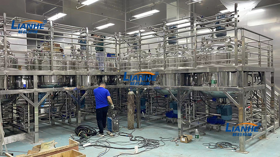 De gezichtslotion die van het Roomlichaam Detergent de Shampoomixers mengen van de Tank Vloeibare Zeep