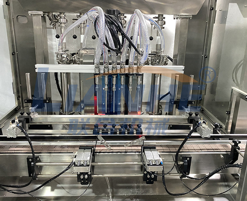 PLC 12 van de de Zeepdouche van de Pijpen Automatische Vullende Machine Vloeibare het Gellotion het Afdekken Etiketteringslijn