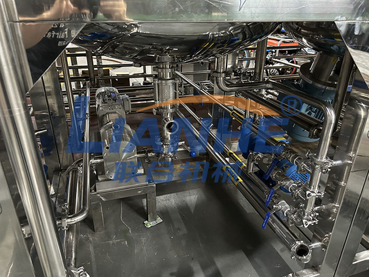 PLC 1000L Kosmetische van het de Homogenisatordeeg van de Productiemachine Emulgerende de Zalfmixer