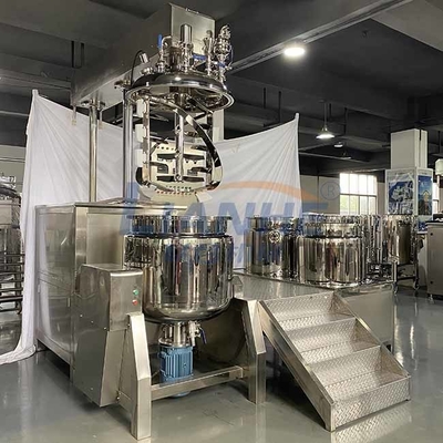 De Room van 5.5KW SUS304 Kosmetische het Mengen zich Machine, Duurzame Vacuümmixerhomogenisator