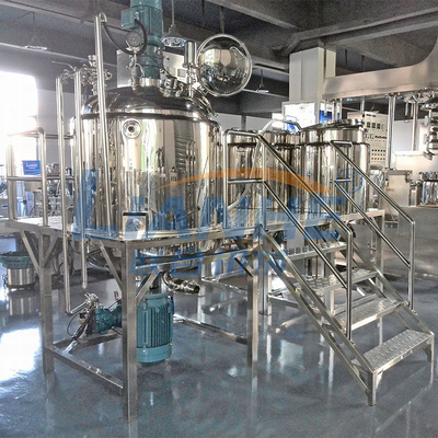 500L vast de Mixersus304 Kader van de Type Vacuümemulgator voor Kosmetische Room