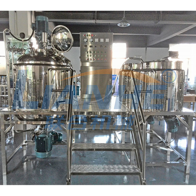 500L vast de Mixersus304 Kader van de Type Vacuümemulgator voor Kosmetische Room