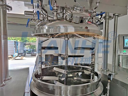 1 Ton Double Cylinder Vacuum Emulsifier-de Hydraulische Lift van de Mixermachine