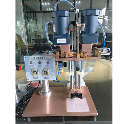 Semi Automatische Fles het Afdekken Machine 220V/110V met 4 Rollen