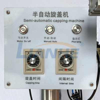 TUV Lekvrije Semi Auto het Afdekken Machine, Roestvrije Kleine Flessen Verzegelende Machine