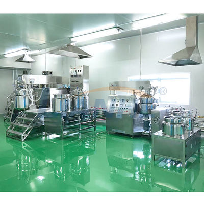 50L vacuüm Hoge de Mixerplc van de Scheerbeurtemulgator Controle voor Ijswater het Koelen