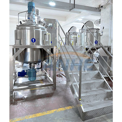 1000L de kosmetische van de de Shampoo Vacuümemulgator van de Mixerroom Lotion die van het de Scheerbeurtlichaam Hoge Tank mengen