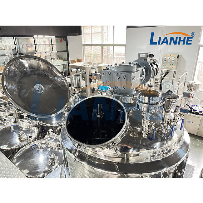 Stoom die de Vacuüm Kosmetische Zalf verwarmen die van de Emulgatormixer Tank mengen met Mengapparaat