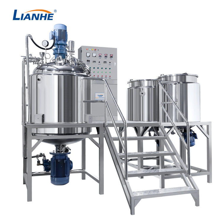 500L vast de Mixersus304 Kader van de Type Vacuümemulgator voor Kosmetische Room