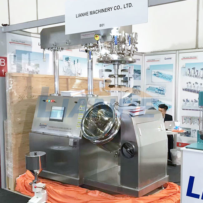 100L vacuüm Hoog Roestvrij Mixer Hydraulisch Opheffend Type van de Scheerbeurtemulgator